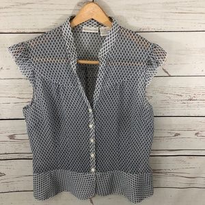 GUC WORTHINGTON Ruffle Sleeve Top